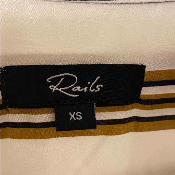 Rails Silk Stripe Blouse - Picture 6 of 9